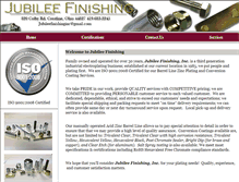 Tablet Screenshot of jubileefinishinginc.com